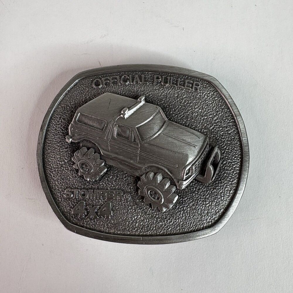 Vintage Stomper 4X4 Belt Buckle, Official Puller, Limited Edition 571 Rare, 1984 - Picture 4 of 6